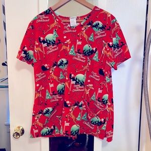 Rudolph scrub top